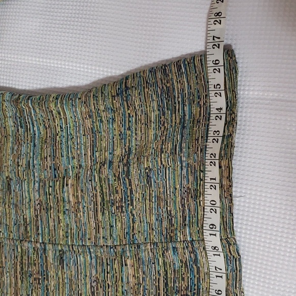 Coldwater Creek. Woven Blue/Grrens, Long Sleeved, Full Zip Jacket. Size 2X. - Picture 12 of 15